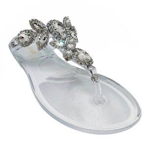 Charlotte Bling Jelly Sandal (CLEAR) Ann More